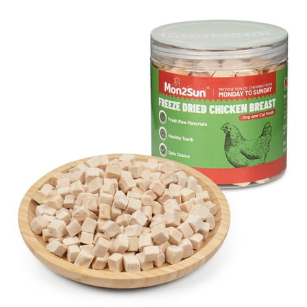 MON2SUN Chicken Freeze Dried Dog Treats, 3.5 oz