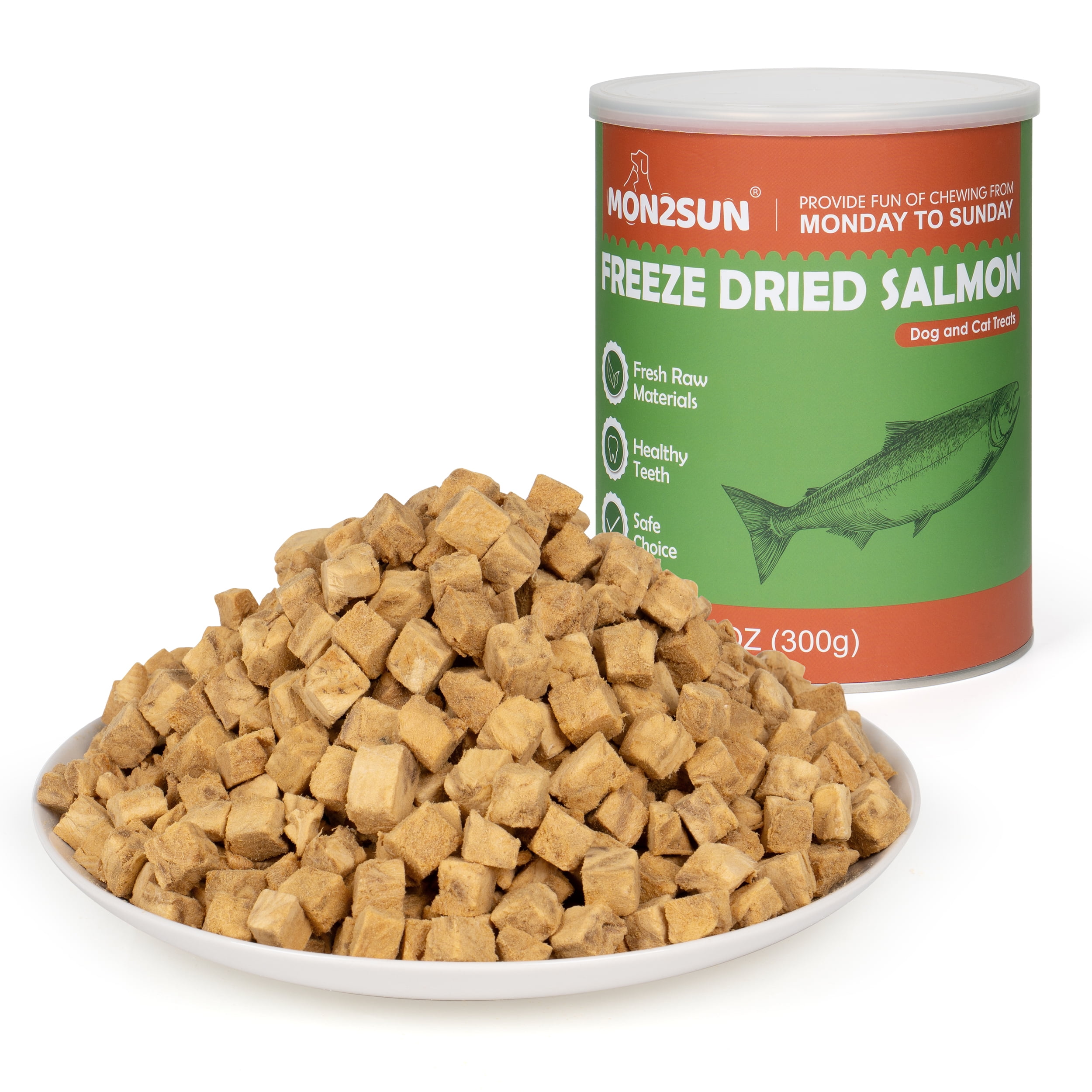 MON2SUN Salmon Freeze Dried Dog Treats, 10.6 oz