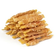 MON2SUN Rawhide Free Dog Treats, 4 Inch Chicken Wrapped Cod Fillet Snacks for Small Dogs, Soft and Training Treats, 10.58oz
