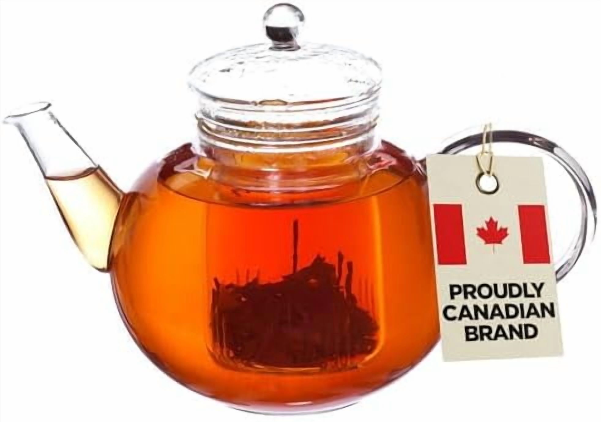 MONACO 42 oz Glass Tea pot with glass tea Infuser 1250 ml Capacity ...