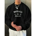 thumbnail image 1 of MONACO, Pullover Sweatshirt For Men, Cozy Stylish Sweatshirt Top, Hip Hop Streetwear, Autumn Winter Fashion, Amazing Gifts Ideas, 1 of 5