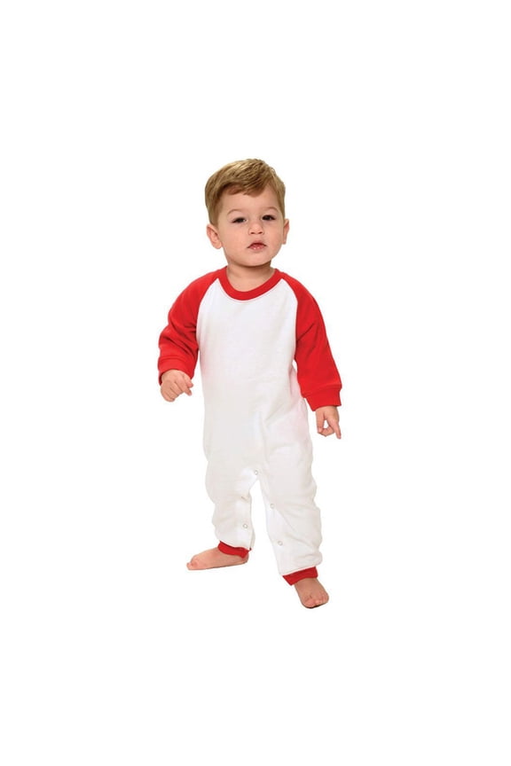 Baby Long Sleeve Raglan Romper