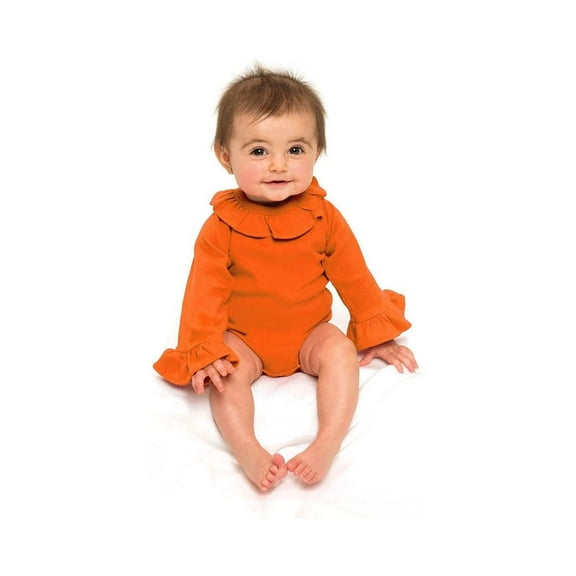 MONAG Infant Long Sleeve Ruffle Bodysuit