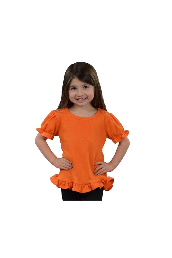 Toddler Short Sleeve Ruffle Tee