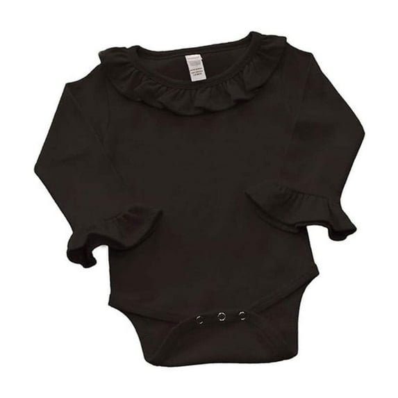 MONAG Infant Long Sleeve Ruffle Bodysuit
