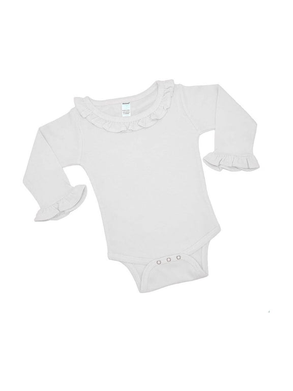 Infant Long Sleeve Ruffle Bodysuit