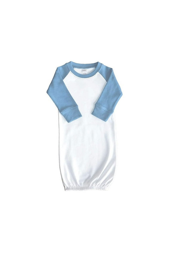 Long Sleeve Raglan Baby Gown