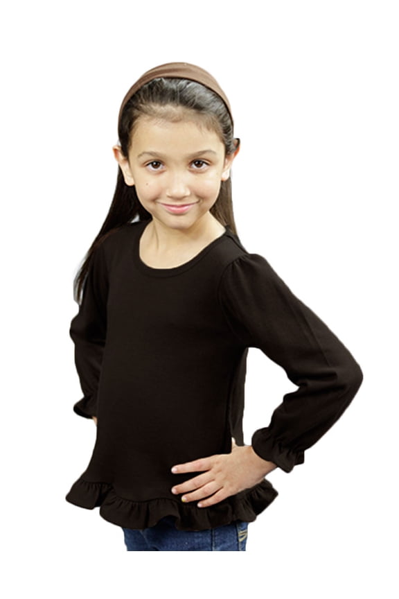 Toddler Long Sleeve Ruffle Tee