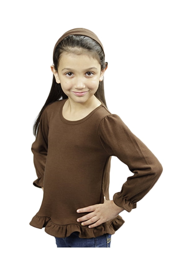Toddler Long Sleeve Ruffle Tee