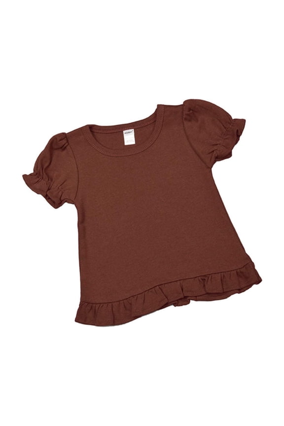 Toddler Short Sleeve Ruffle Tee
