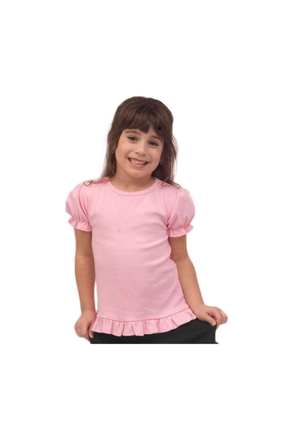 Toddler Short Sleeve Ruffle Tee