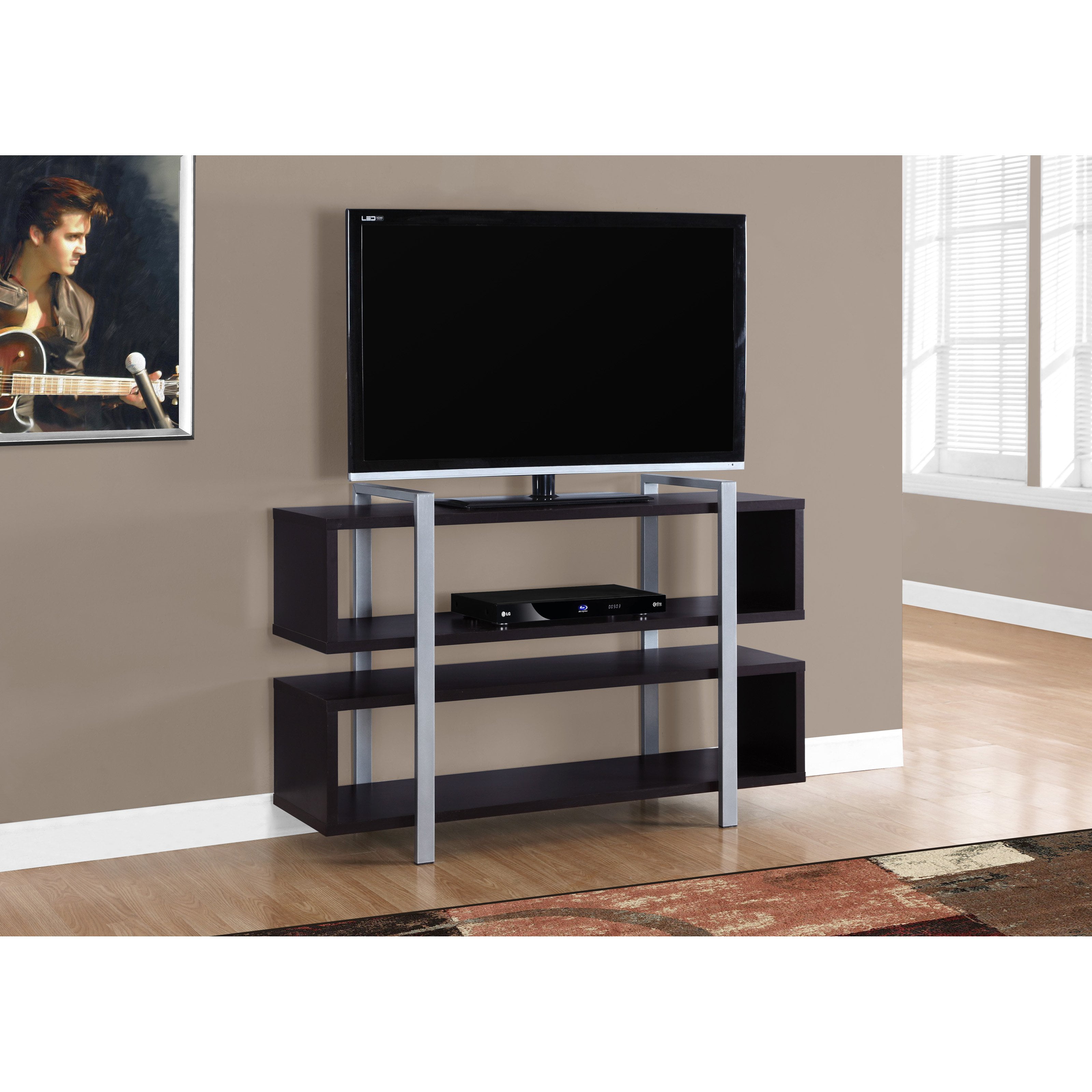 MONARCH BOOKCASE / TV STAND 48"L X 32"H / WHITE