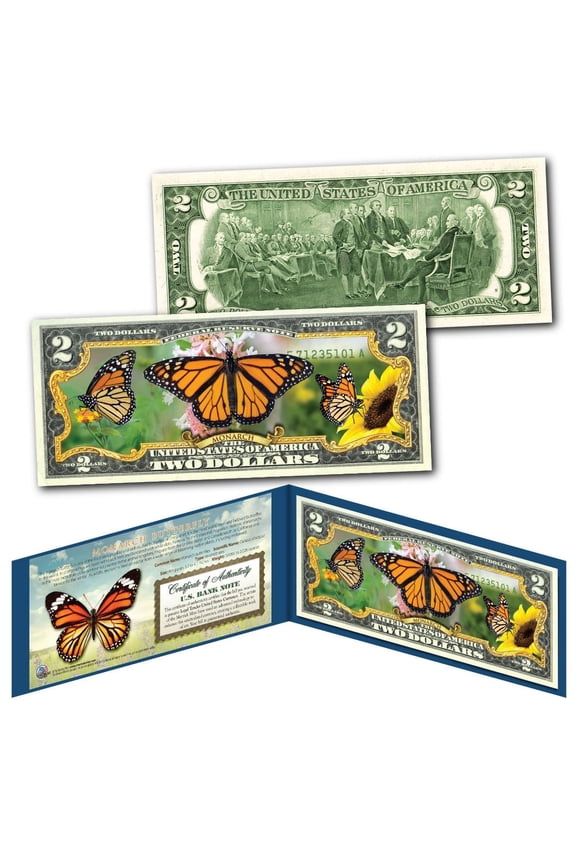 MONARCH BUTTERFLY Beautiful Collectible Colorized 2.00