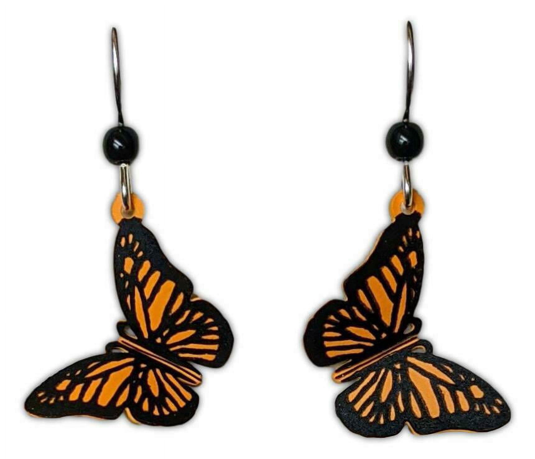 Orange Monarch Full Butterfly Earrings – IndyCraftivist