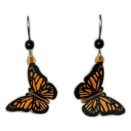 MONARCH BUTTERFLY Hypo-Allergenic Earrings, Sterling Silver Plated by Sienna Sky