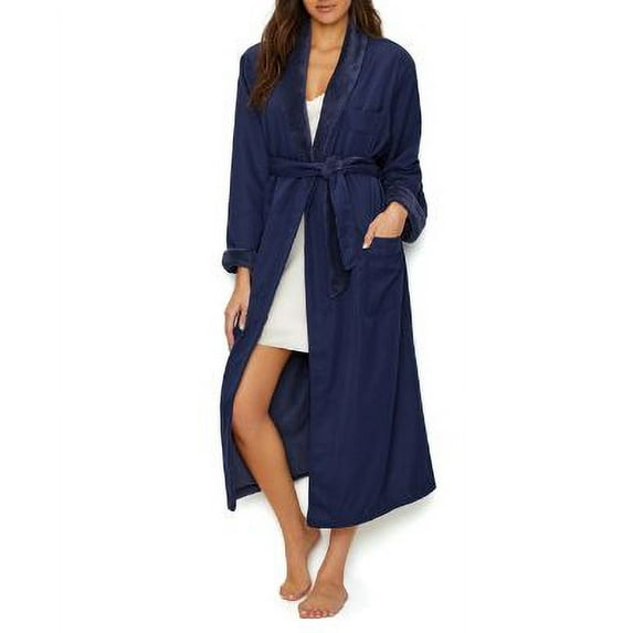 MONARCH - Plush Lined Microfiber Bath Robe for Women or Men - Super Soft, Durable Luxury Spa, Resort & Hotel Bathrobe, Generously Sized (Unisex)