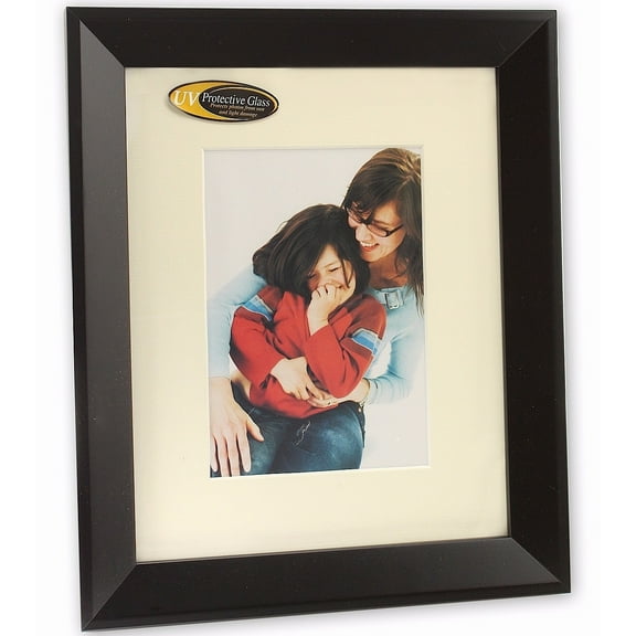 MONARCH matted Matte-Black wood frame 5x7 8x10 from ARTCARE by Nielsen - 5x7