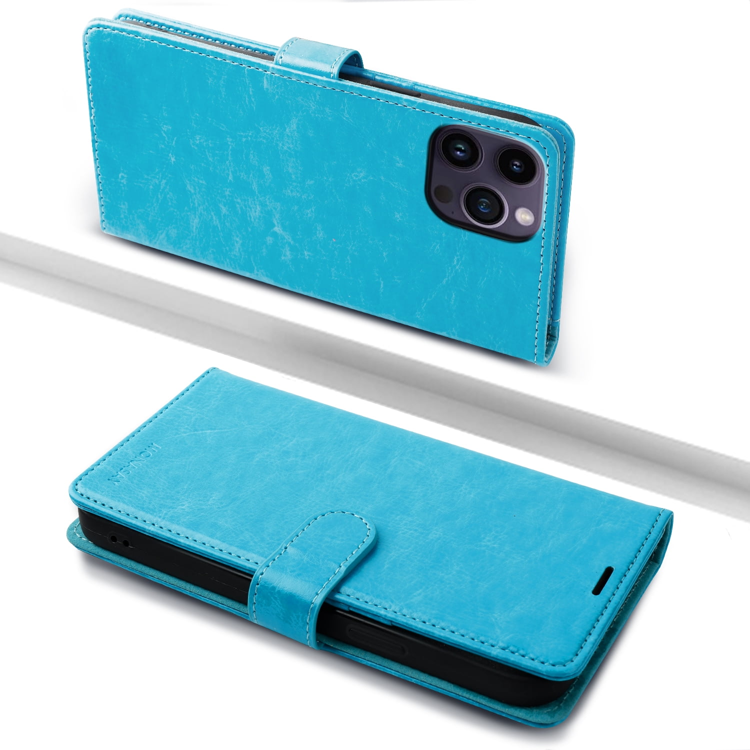 Coque Etui Samsung Galaxy S23 Ultra, Housse En Cuir PU Antichoc Avec
