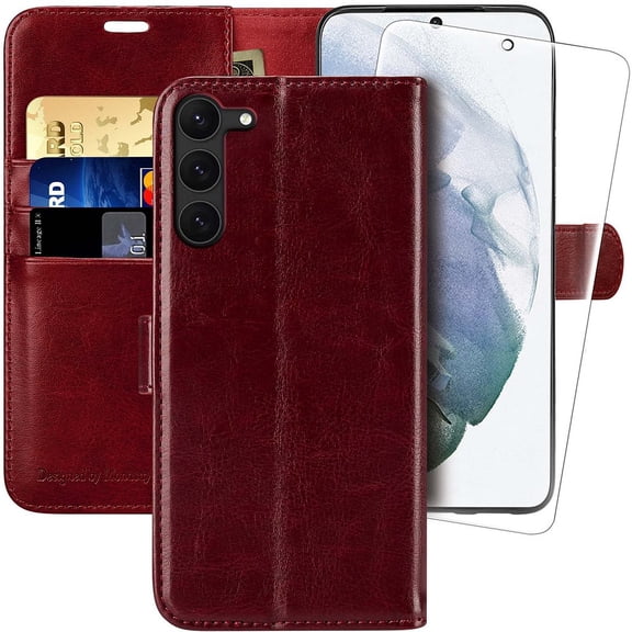 MONASAY Wallet Case for Galaxy S23 PLUS 5G,[RFID Blocking] Flip Folio Leather Cell Phone Cover with Credit Card Holder for Samsung Galaxy S23 PLUS 5G 6.6 inch