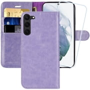 MONASAY Wallet Case for Galaxy S23 5G,[RFID Blocking] Flip Folio Leather Cell Phone Cover with Credit Card Holder for Samsung Galaxy S23 5G 6.1 inch