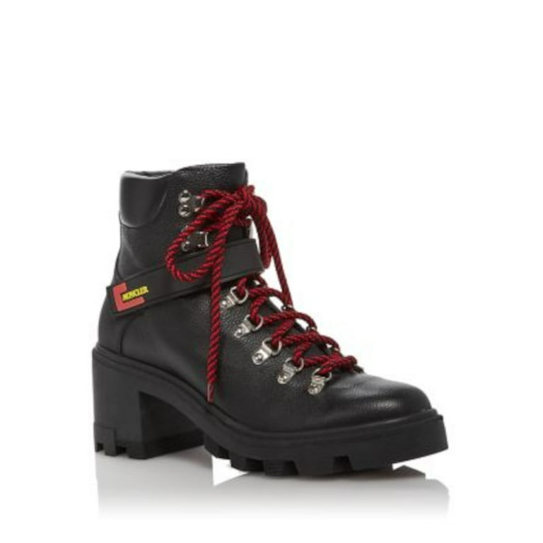 Moncler patent fashion leather combat boots