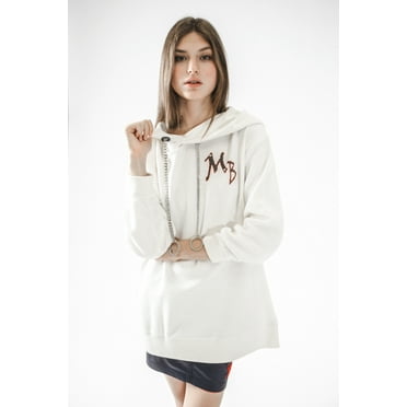 MONDAY BLUE Print Chain Hoodie