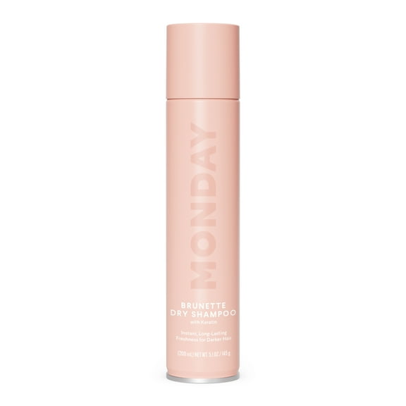 MONDAY Haircare Brunette Dry Shampoo with Keratin, Oil-Absorbing Ideal for Darker Hair 200 ml