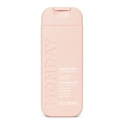 MONDAY Haircare SMOOTH Shampoo Smooths Softens Curly Wavy Hair, Wheat Protein, Avocado Oil, 3 fl oz