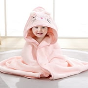 Liyufly Baby Bath Towel, Absorbent Large Hooded Towel for Kids, Newborn, Babie, Toddler, Infant, Bear, 31.5 x 31.5 inch