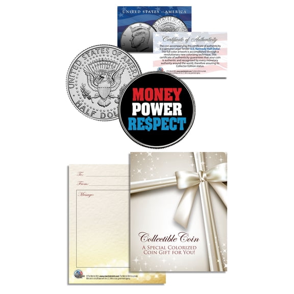 MONEY * POWER * RESPECT Floyd Mayweather JFK  Half Dollar US Colorized Coin