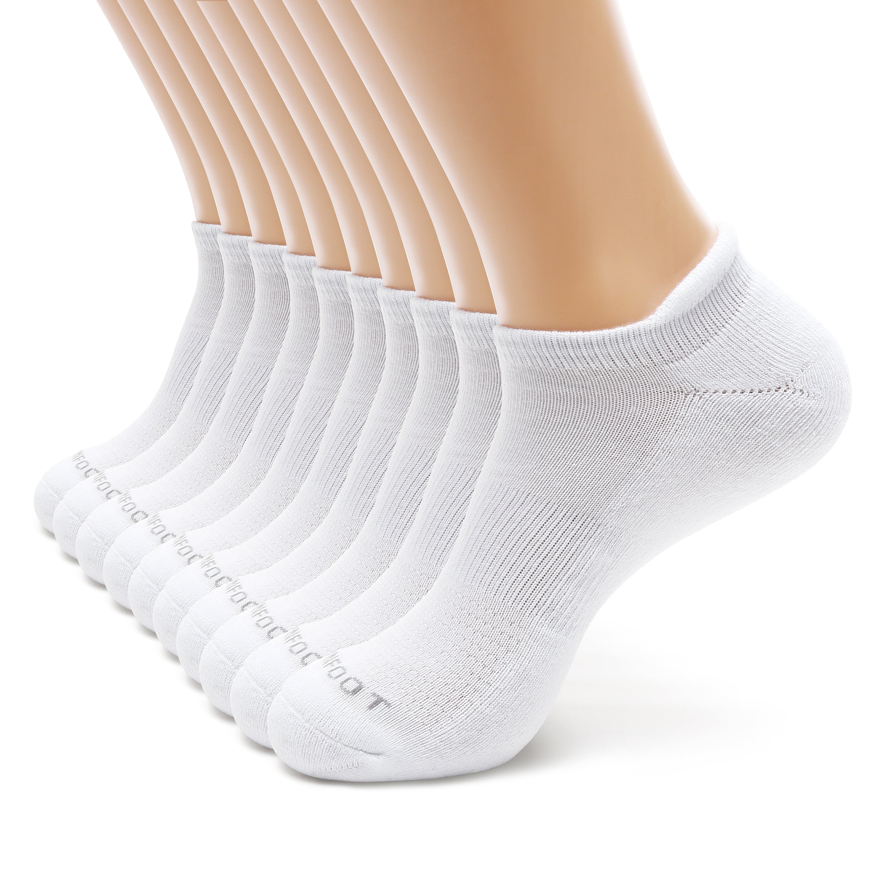 MONFOOT Women's and Men's Athletic Cushioned Heel Tab Ankle Socks, 10 ...