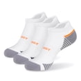 thumbnail image 1 of MONFOOT Women's and Men's Running Cushioned Silky Soft Ankle Socks, 3-Pairs (White Assort), 1 of 6