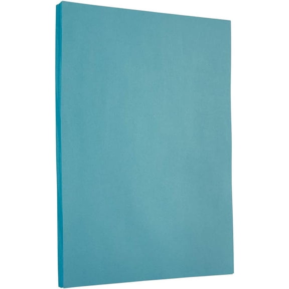 MONGJI Colored 24lb Paper - 90 - 8.5 x 11 - Blue Recycled - 500 Sheets/Ream
