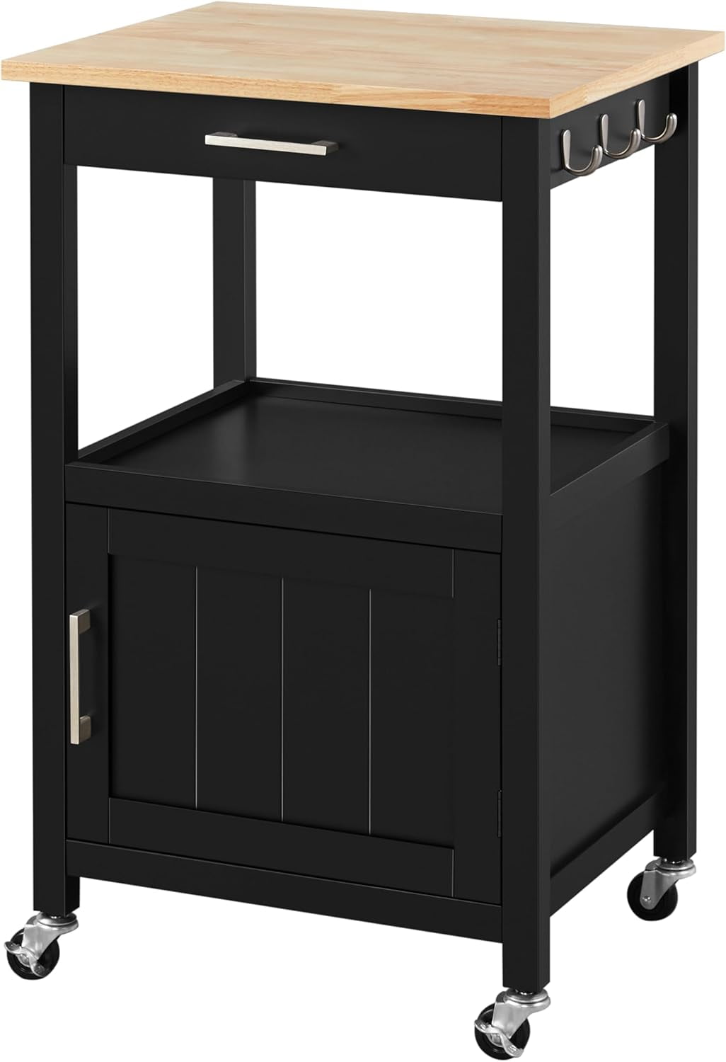 MONGJI Kitchen Island Cart with Storage, Rolling Kitchen Island on ...