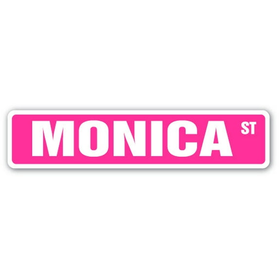MONICA Street Sign Childrens Name Room Sign | Indoor/Outdoor | 36" Wide
