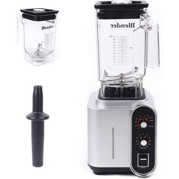 MONIPA 2-in-1 Alloy Steel Blade ABS Shell Professional Countertop Blender Personal Blender for Shakes Smoothie Blender 10 Gears Optional & Time Setting