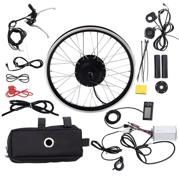 MONIPA 20" Front Wheel Electric Bike Conversion Kit w/LCD Display PAS System and 36V 350w Controller