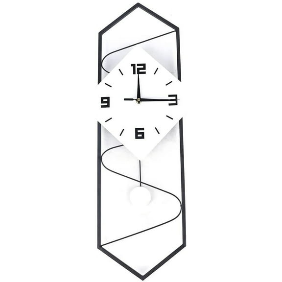 MONIPA 27.5" Modern Design Pendulum Silent Wall Clock for Living Room, Bedroom, Office Space Decor