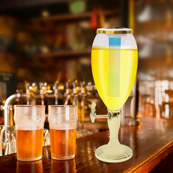 MONIPA 5L Tower Beverage Dispenser Cold Beer Drink Juice with LED Lights Party Device