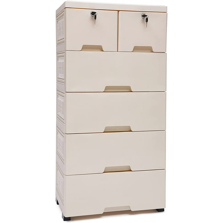 Massca 5 drawer storage organizer - Plastic dressers with drawers