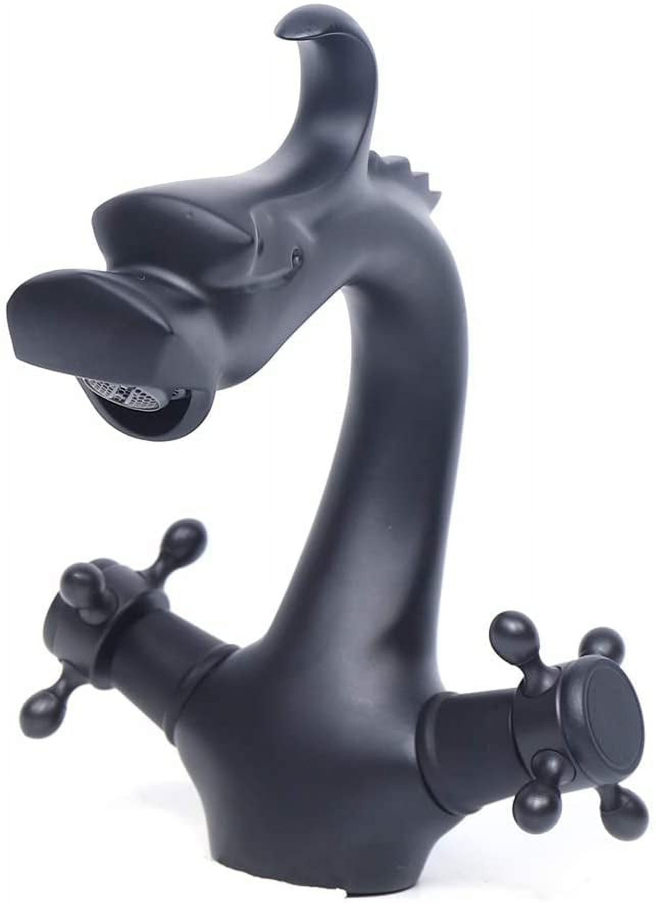 MONIPA Black Dragon Design Bathroom Basin Sink Mixer Faucet Taps Retro Kitchen Faucet Cold Hot Faucet Modern Commercial Stainless Steel Faucet