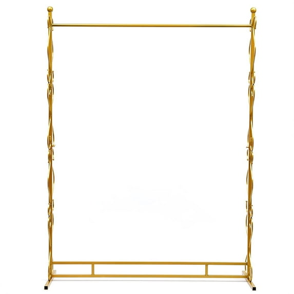 MONIPA Clothes Rack Display Stands Metal Cloth Hanger Freestanding Garment Rack Wedding Dress Display Stand (Gold)