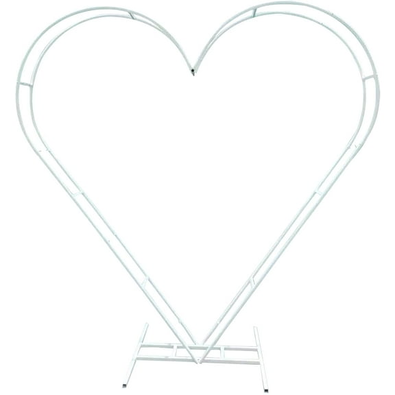 MONIPA Easy Assembly Garden Arbor Pergola Arch Heart Shaped Wedding Artificial Flower Arch for Climbing Plants Christmas Wedding