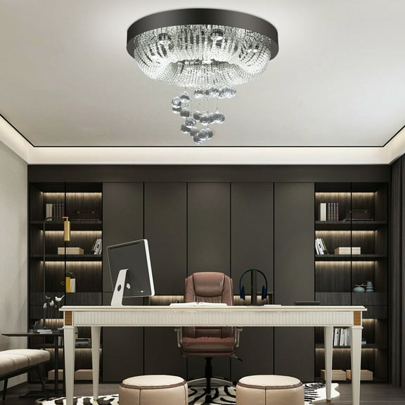 MONIPA Luxury Style Modern Raindrop Crystal Chandeliers GU10 K9 Crystal for Living Room Dining Room Bulbs Include