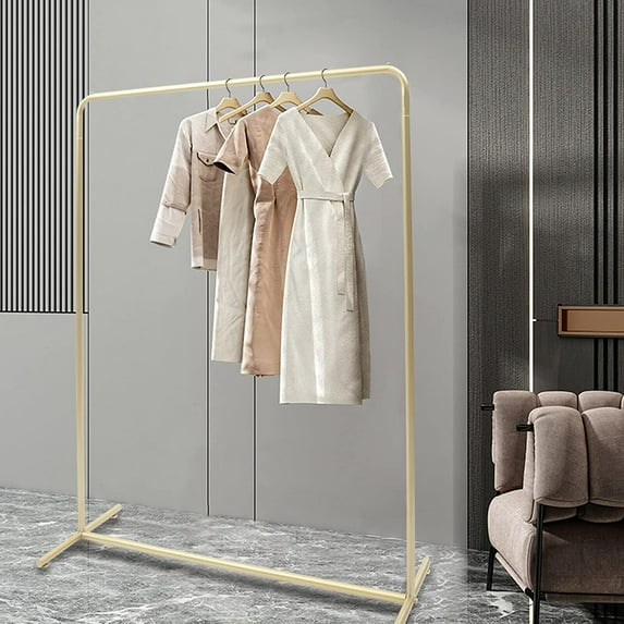 MONIPA Metal Hanging Clothes Rack Simple Trending Standard Clothes Garment Rack Storage Free Standing Clothes Organizer for Store, Bedroom