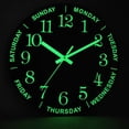 thumbnail image 1 of MONIPA Modern Large Luminous Wall Clock Glow in The Dark Quartz Home Decor Night Clocks, 1 of 2