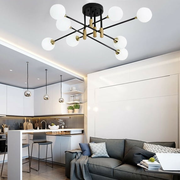 MONIPA Nordic Chandelier Metal Sputnik Pendant Ceiling Lighting