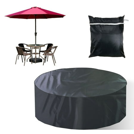 MONIPA Patio Furniture Covers, 73" x 43" Waterproof Round Patio Table and Chair Set Cover Round Table Covers for Outdoor Furniture