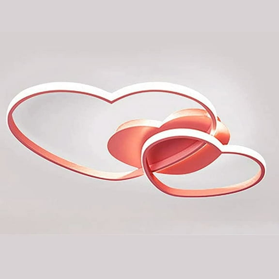 MONIPA Pink Acrylic Romantic Modern Love Heart-Shaped Ceiling Lamp for Girl Children's Room lamp Room Decoration