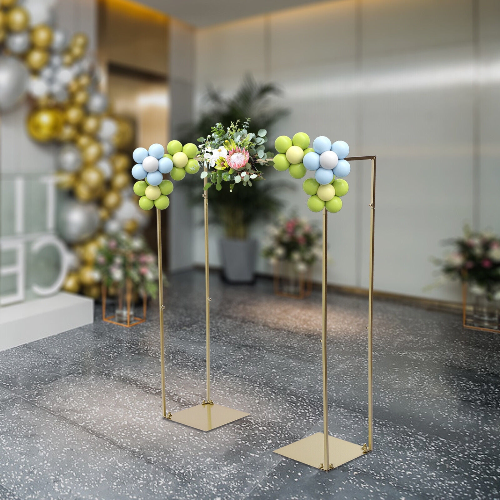 MONIPA Square Wedding Flower Stand Birthday DIY Balloons Garlands Arch ...